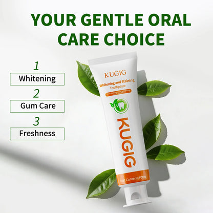 KUGIG Fluoride-Free Whitening Toothpaste – Fresh Mint Daily Oral Care