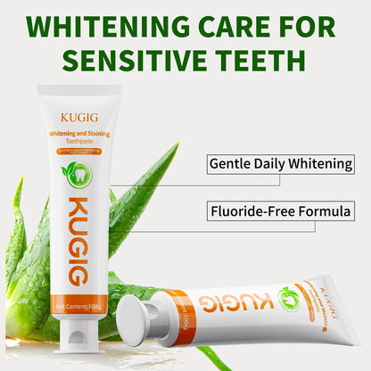KUGIG Fluoride-Free Whitening Toothpaste – Fresh Mint Daily Oral Care