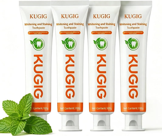 KUGIG Fluoride-Free Whitening Toothpaste – Fresh Mint Daily Oral Care
